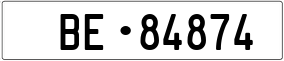 Trailer License Plate